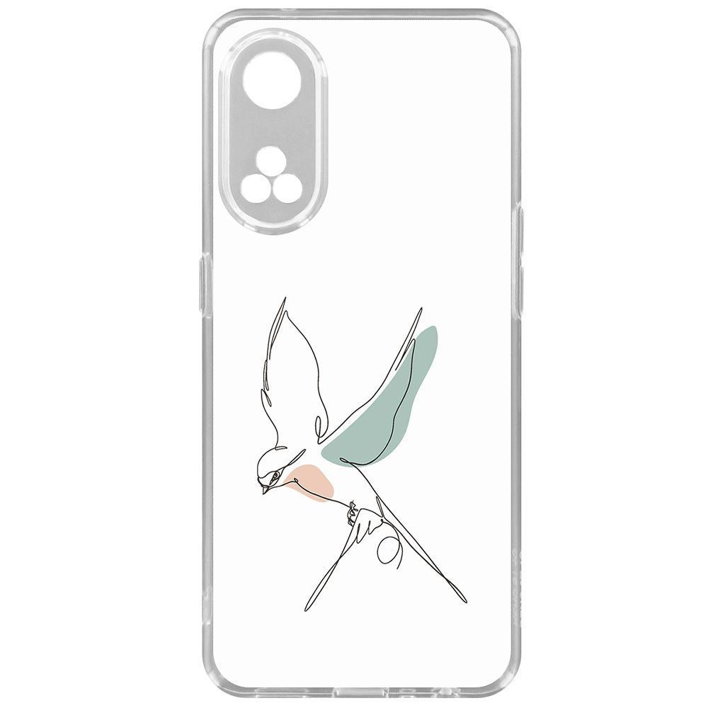 

Чехол-накладка Krutoff Clear Case Полет для Oppo Reno8T, Прозрачный