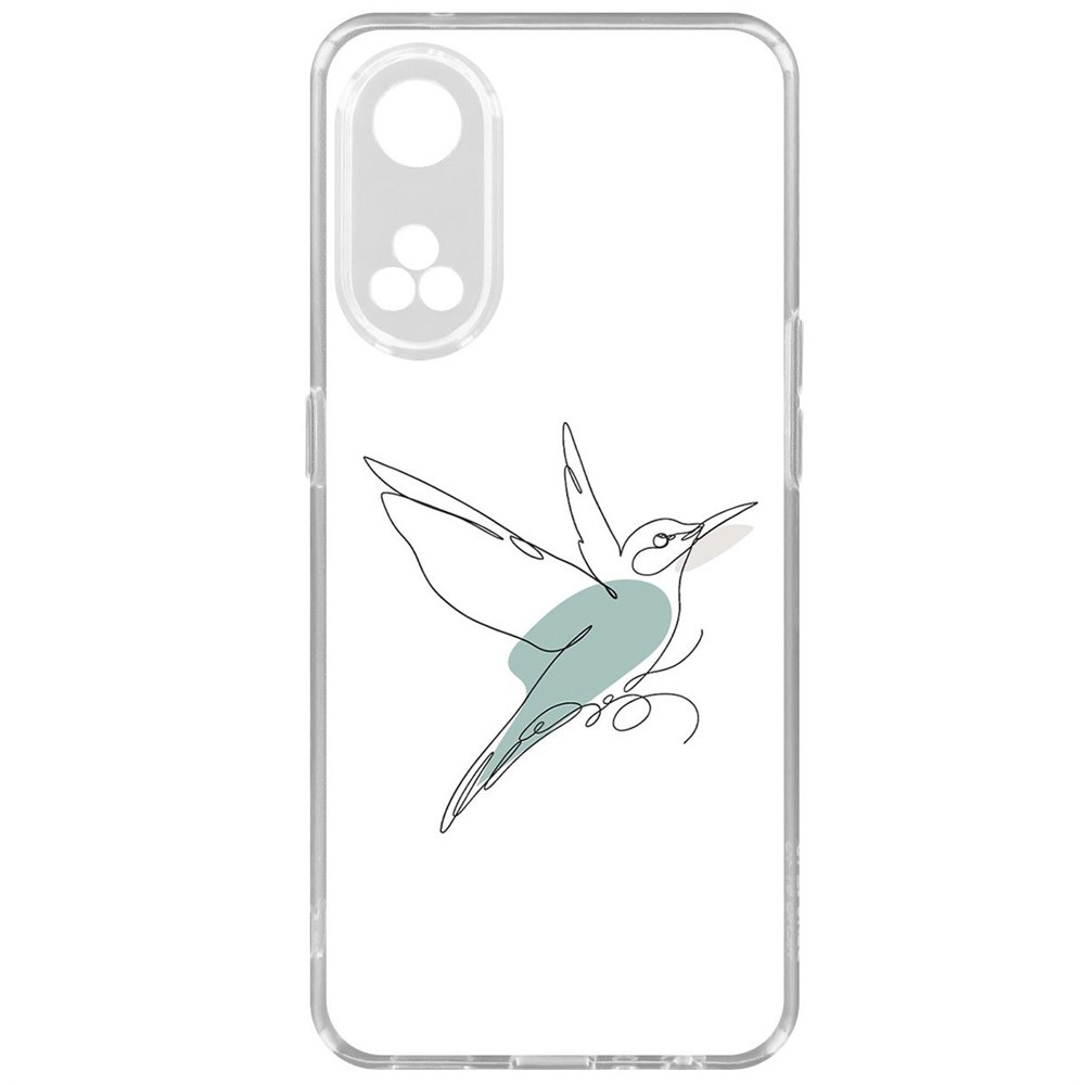 

Чехол-накладка Krutoff Clear Case Легкость для Oppo Reno8T, Прозрачный