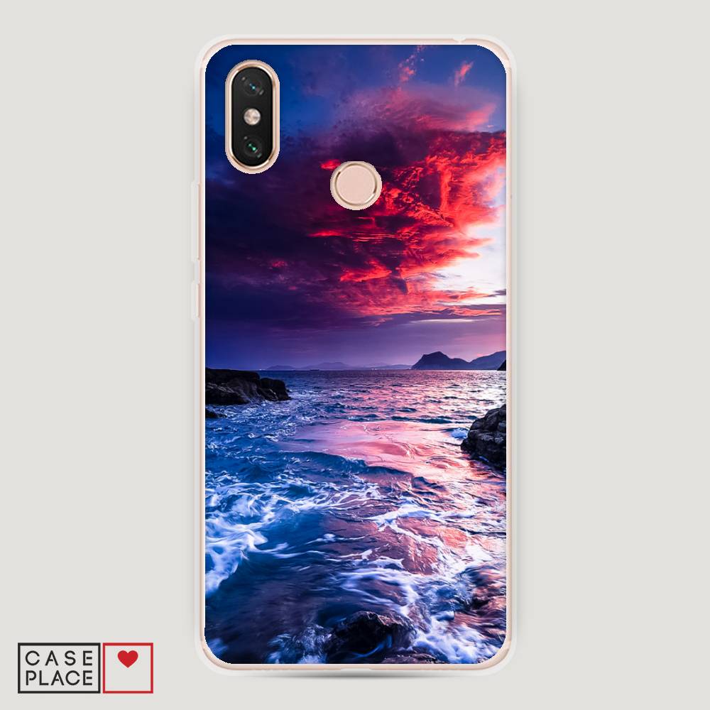 

Пластиковый чехол "Волны 1" на Xiaomi Mi Max 3