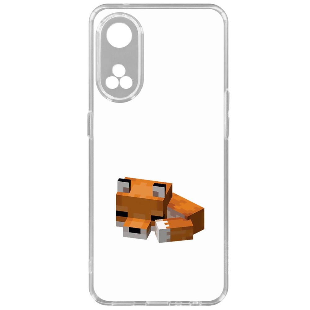 Чехол-накладка Krutoff Clear Case Minecraft-Спящий Лисенок для Oppo Reno8T