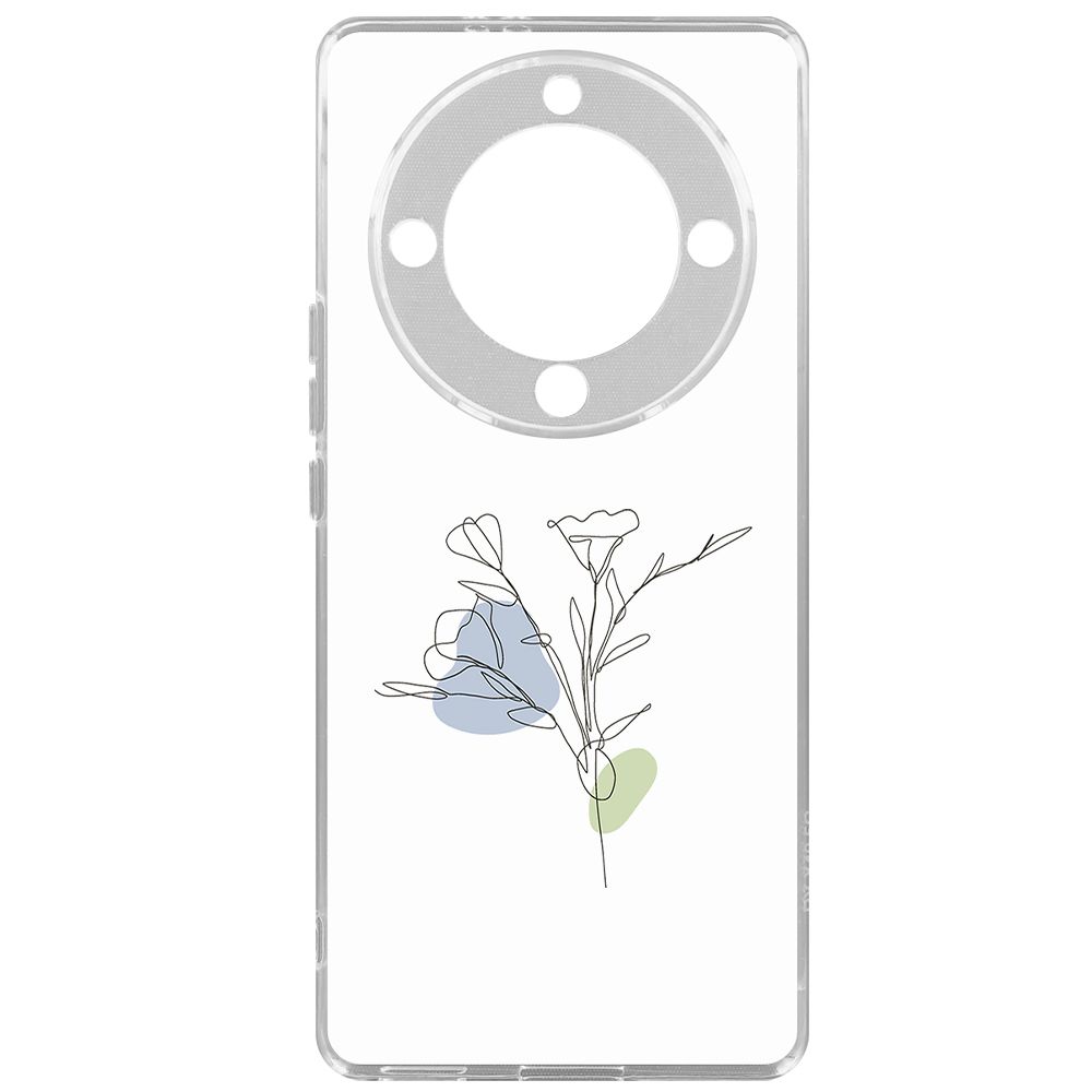 

Чехол-накладка Krutoff Clear Case Эустома для Honor X9a, Прозрачный