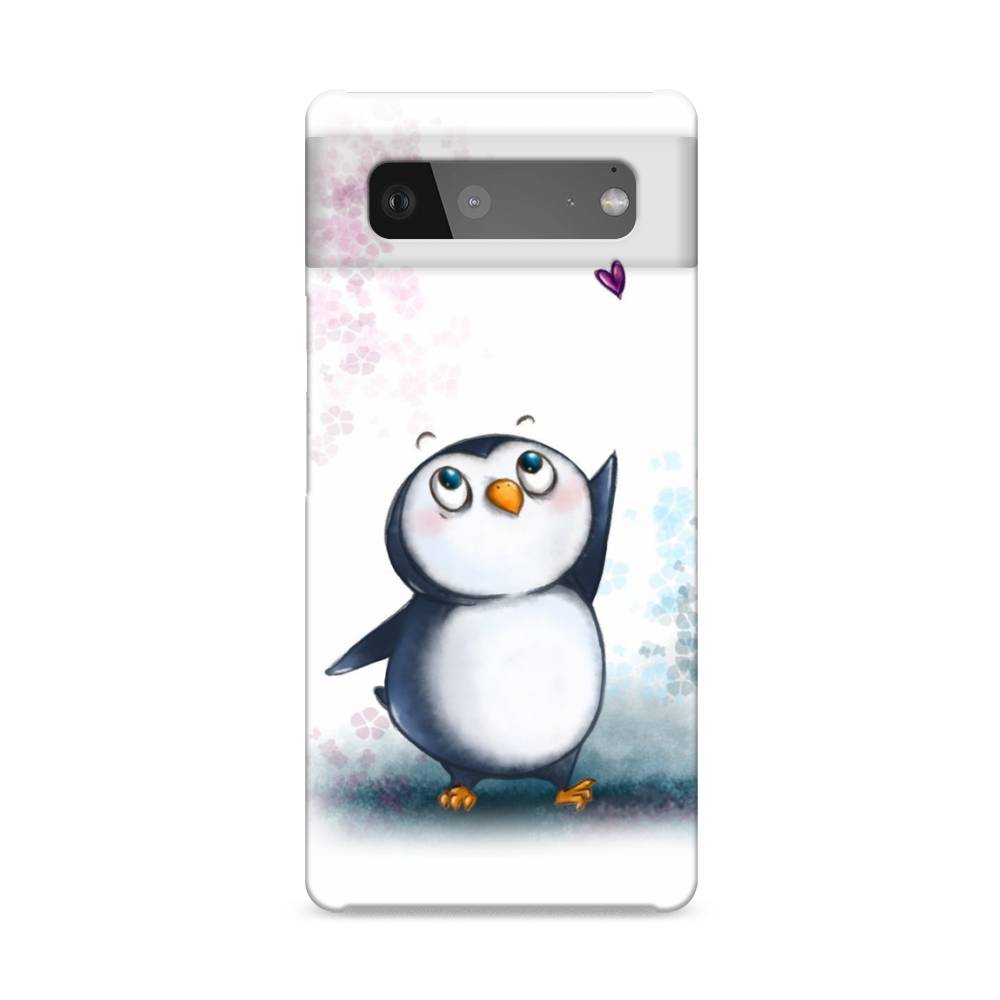 

Пластиковый чехол "Пингвин и сердечко" на Google Pixel 6, 270820-1