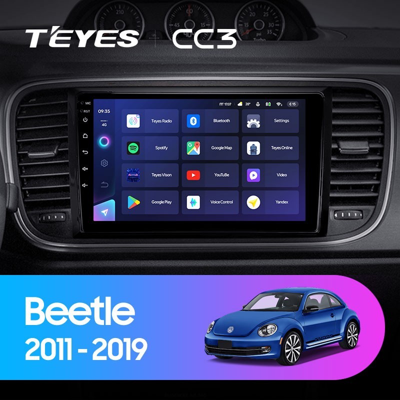 Штатная магнитола Teyes CC3 4/32 Volkswagen Beetle A5 (2011-2019)