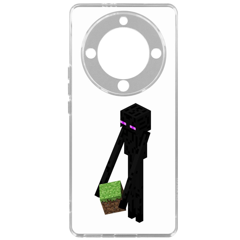 

Чехол-накладка Krutoff Clear Case Minecraft-Эндермен для Honor X9a, Прозрачный