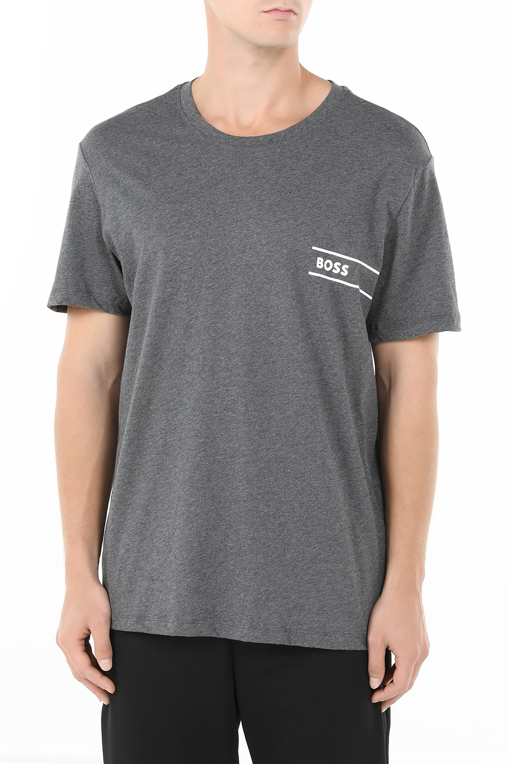 

Футболка мужская Boss 50517715 серая L, Серый, 50517715