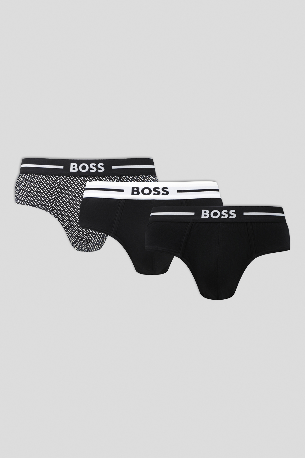 

Комплект трусов мужских Boss 50520164 серых S 3 шт, Серый, 50520164