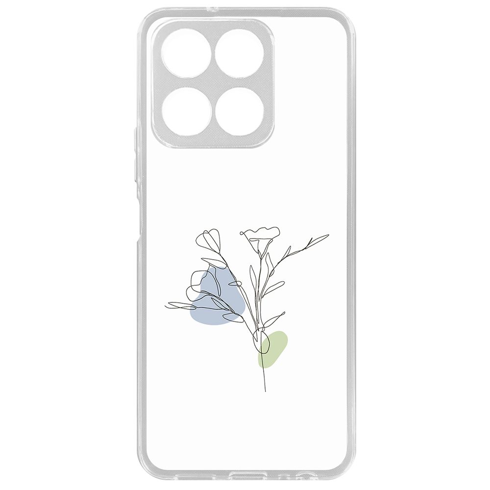 

Чехол-накладка Krutoff Clear Case Эустома для Honor X8a, Прозрачный