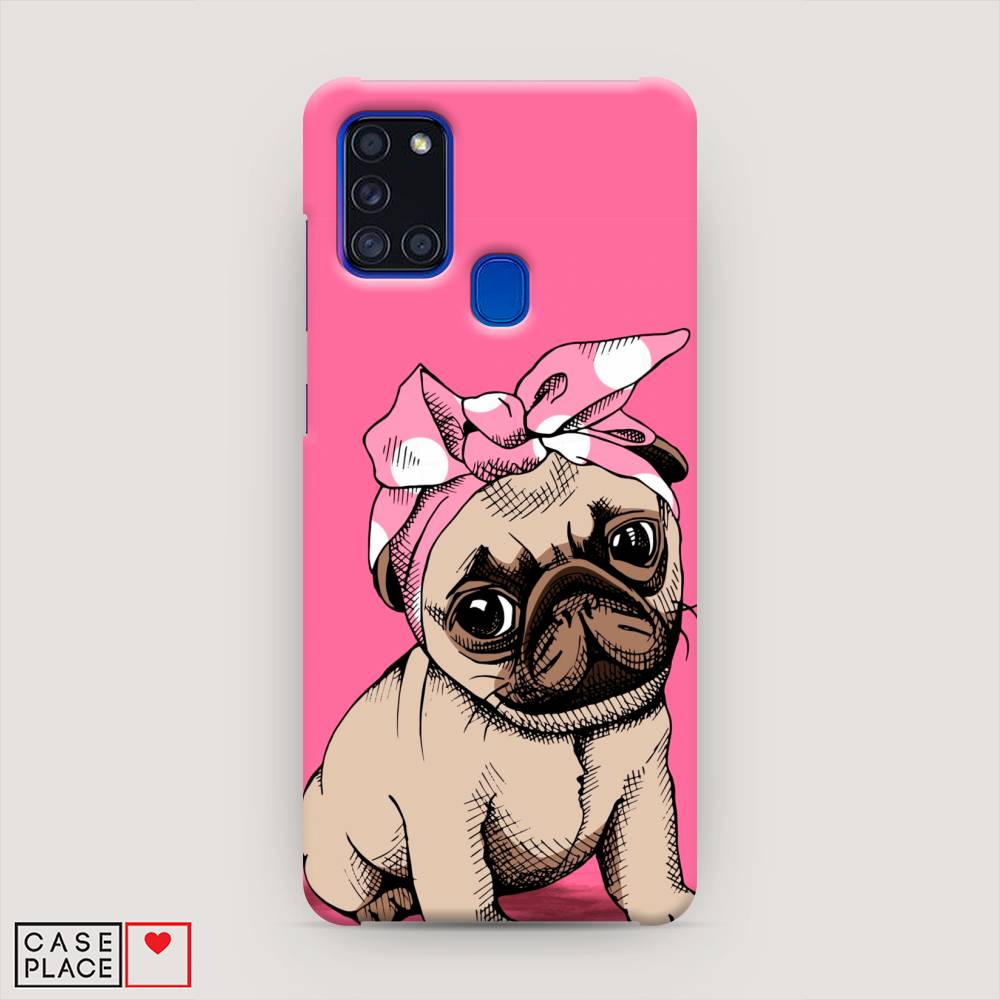 фото Пластиковый чехол "dog pin-up" на samsung galaxy a21s awog