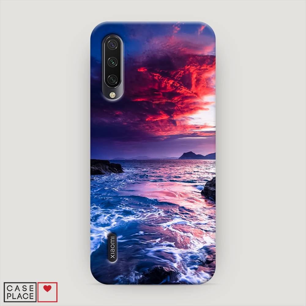 

Пластиковый чехол "Волны 1" на Xiaomi Mi A3, 36020-3