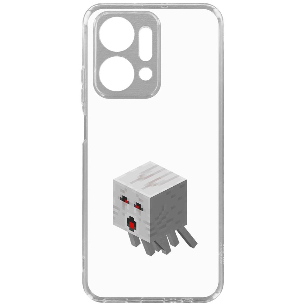 Чехол-накладка Krutoff Clear Case Minecraft-Гаст для Honor X7a 600015206710 прозрачный