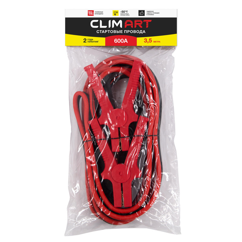 фото Провода пусковые climart арт cla00343, 600а, 3,5 м