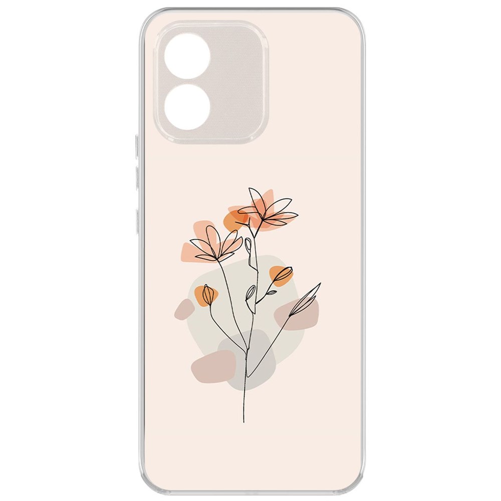 

Чехол-накладка Krutoff Clear Case Ромашки для Honor X5, Прозрачный