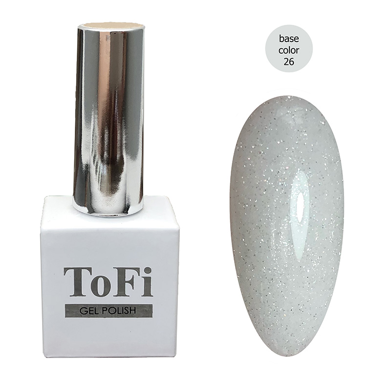 

Камуфлирующая база Color Base ToFi №026 со светоотражающими блестками, 10 мл