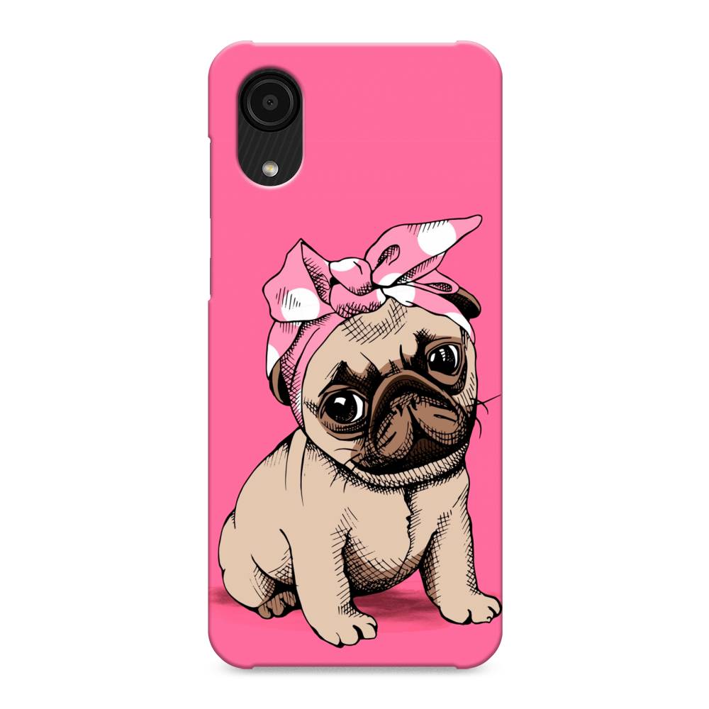 фото Пластиковый чехол "dog pin-up" на samsung galaxy a03 core awog