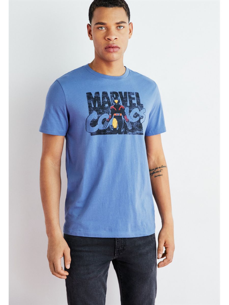 

Футболка мужская GAP GP022O0AM синяя 2XL, Синий, GP022O0AM