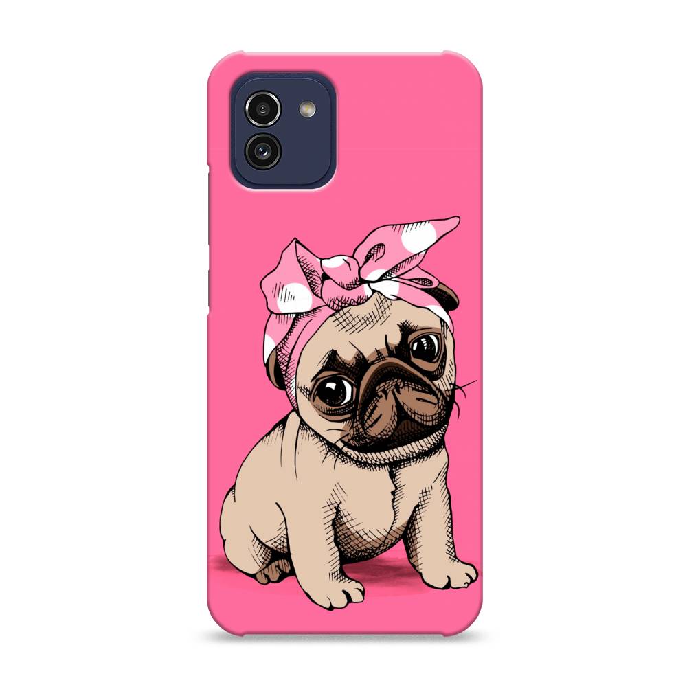 фото Пластиковый чехол "dog pin-up" на samsung galaxy a03 awog