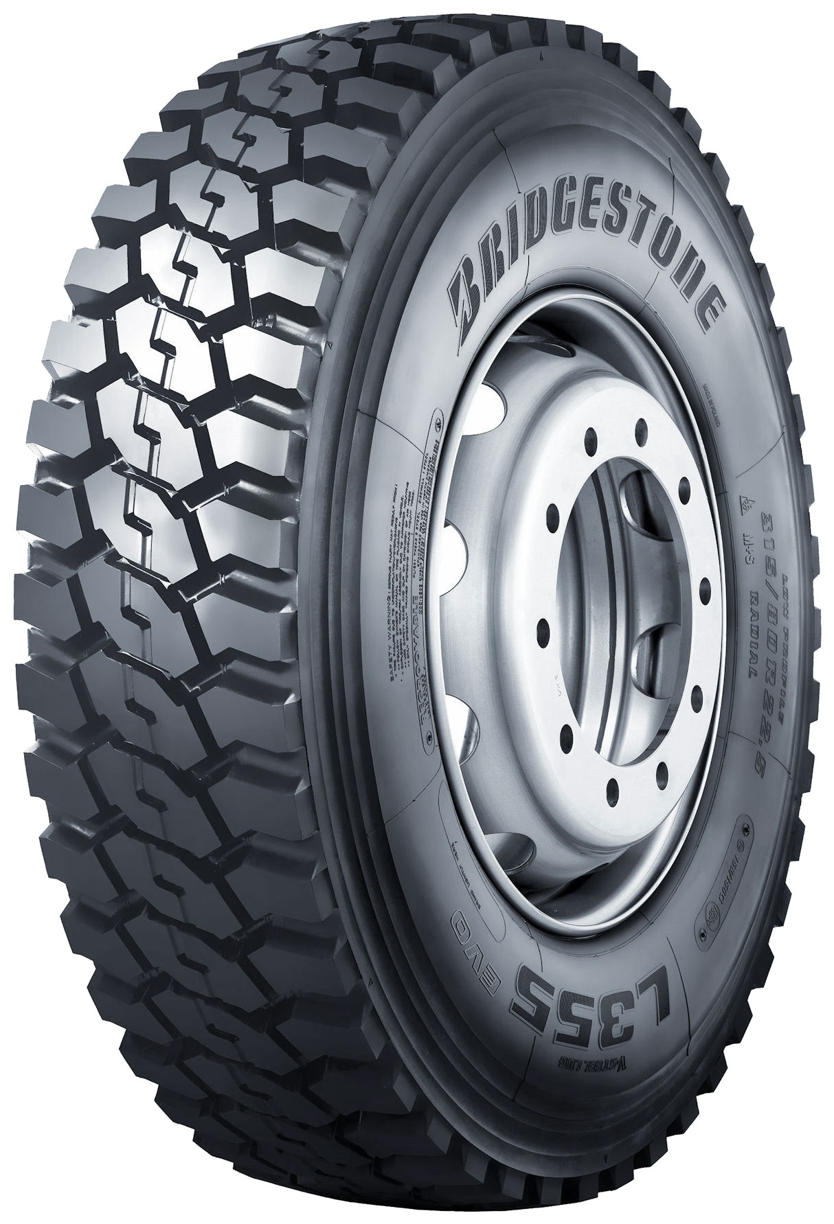 

22,5/315/80 Bridgestone L355evojz 158g/156k Tl M+S Ведущая Bridgestone арт. 25915, L355 Evo