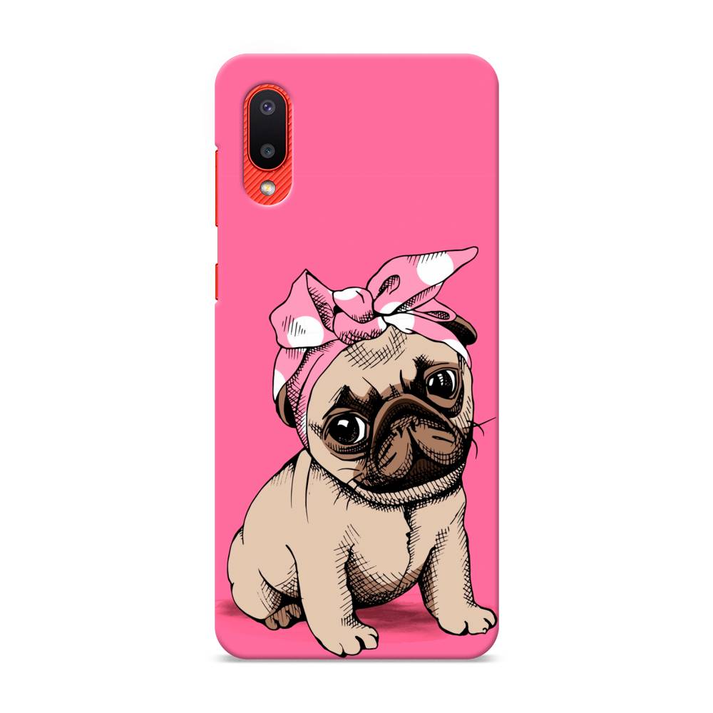 фото Пластиковый чехол "dog pin-up" на samsung galaxy a02 awog