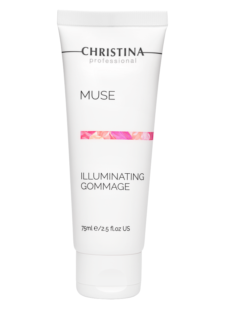 Отшелушивающий гоммаж для сияния кожи Christina Muse, 75мл маска гоммаж sativa для очищения пор 111 3 шт по 15 г