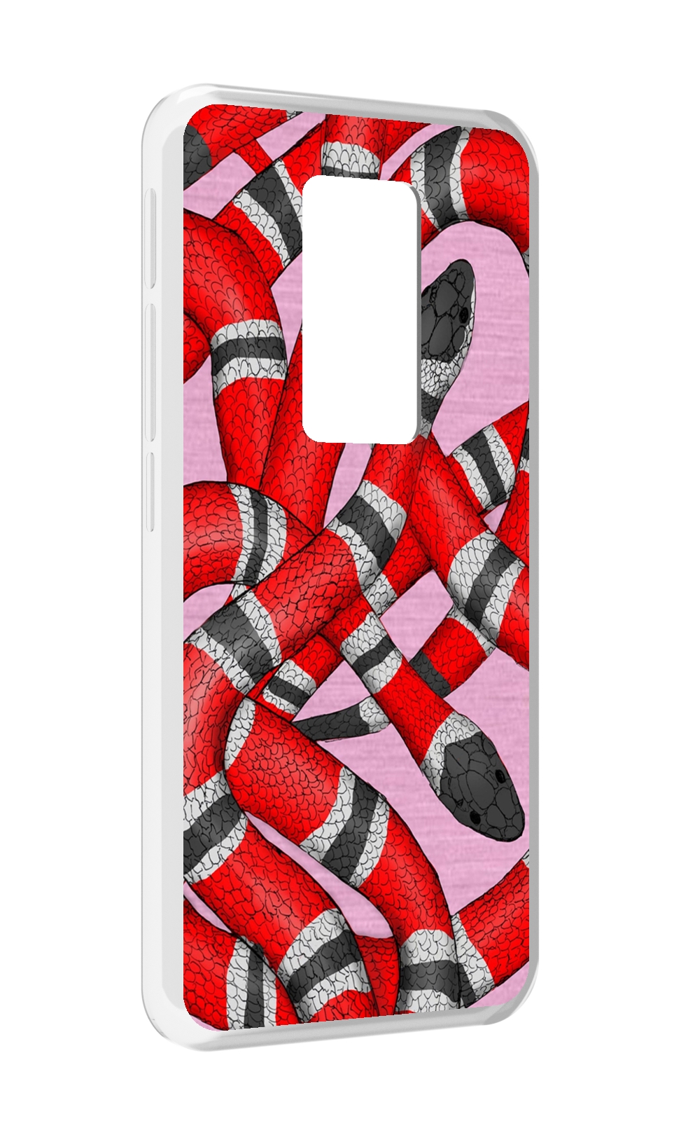 

Чехол MyPads змея-красно-черно-белый для Motorola Defy 2021, Прозрачный, Tocco