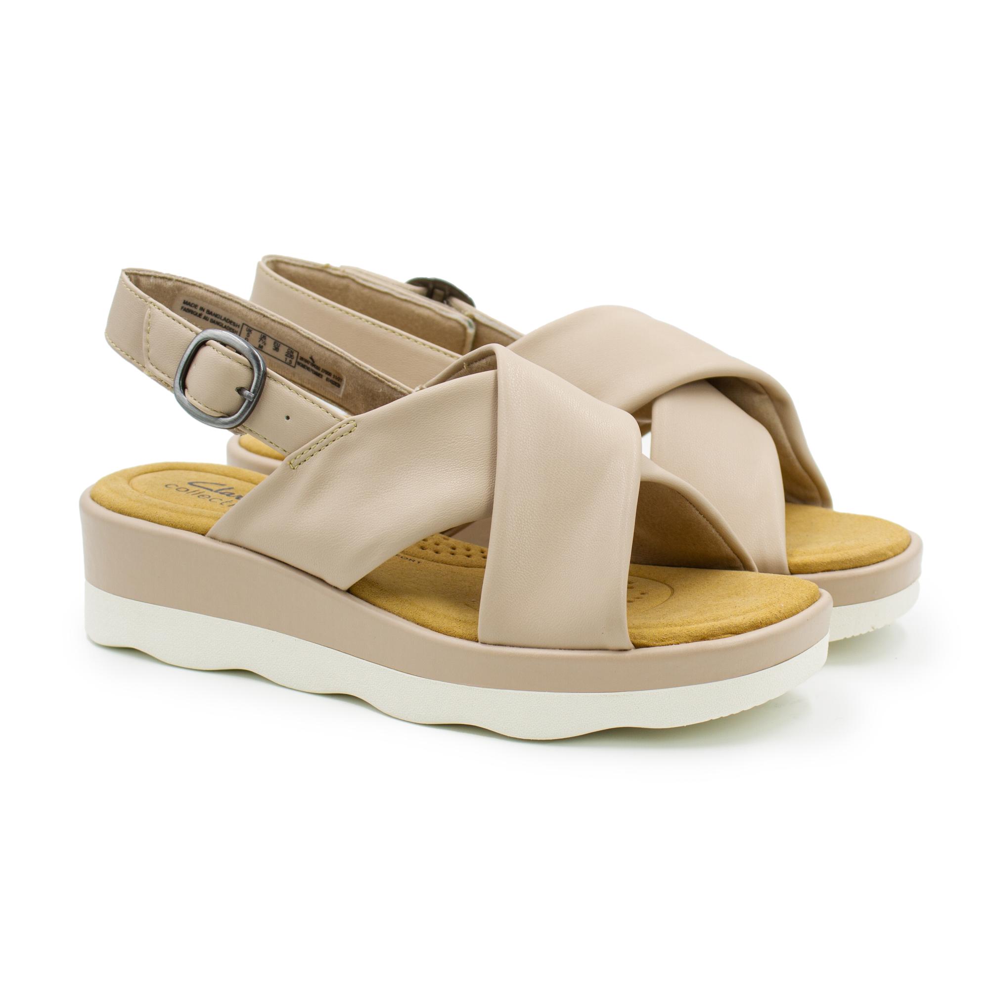 

Сандалии женские Clarks Clara Cove 26164719 бежевые 39 EU, Clara Cove 26164719