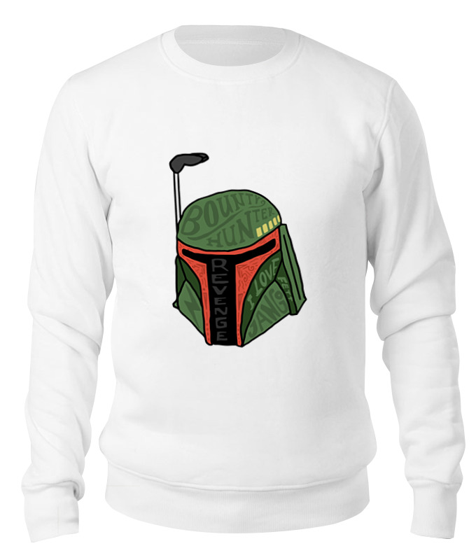 

Свитшот унисекс Printio Boba fett (star wars) белый L, Boba fett (star wars)