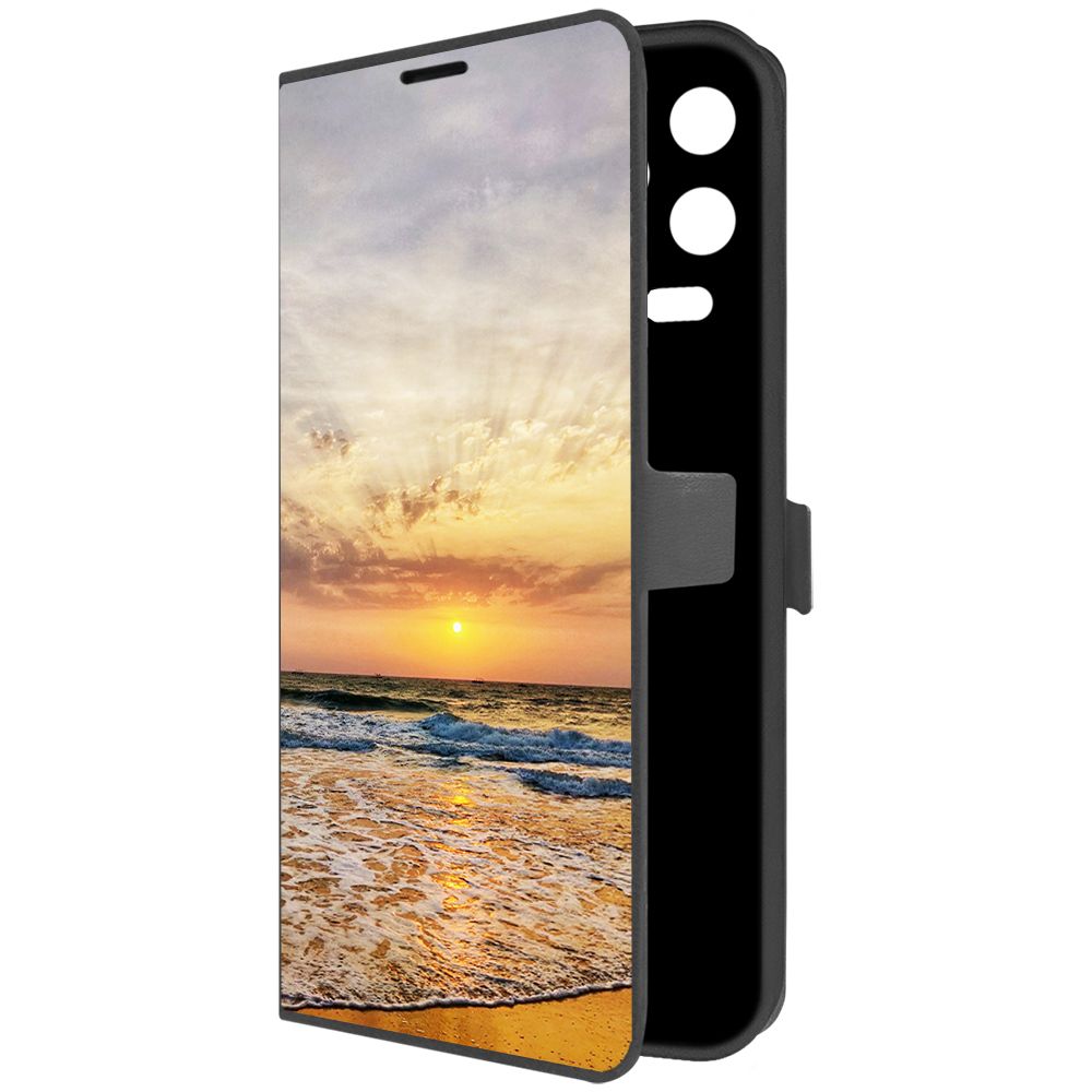 

Чехол-книжка Krutoff Eco Book для INFINIX Note 12 Pro Индия, Пляжи Гоа (черный)