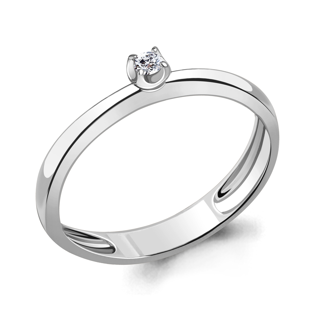 

Кольцо помолвочное из белого золота с бриллиантом р. , Aquamarine 962897_585_бз, 962897_585_бз