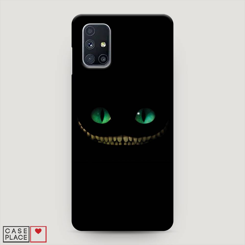 фото Пластиковый чехол "зеленоглазый чеширский кот" на samsung galaxy m51 awog