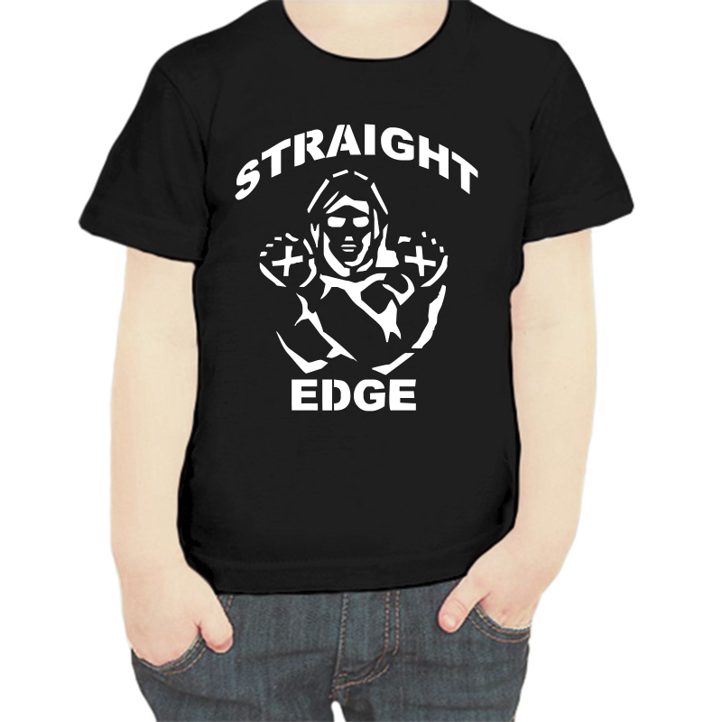 

Футболка мальчику черная 34 р-р Straight edge, Черный, fdm_Straight_edge