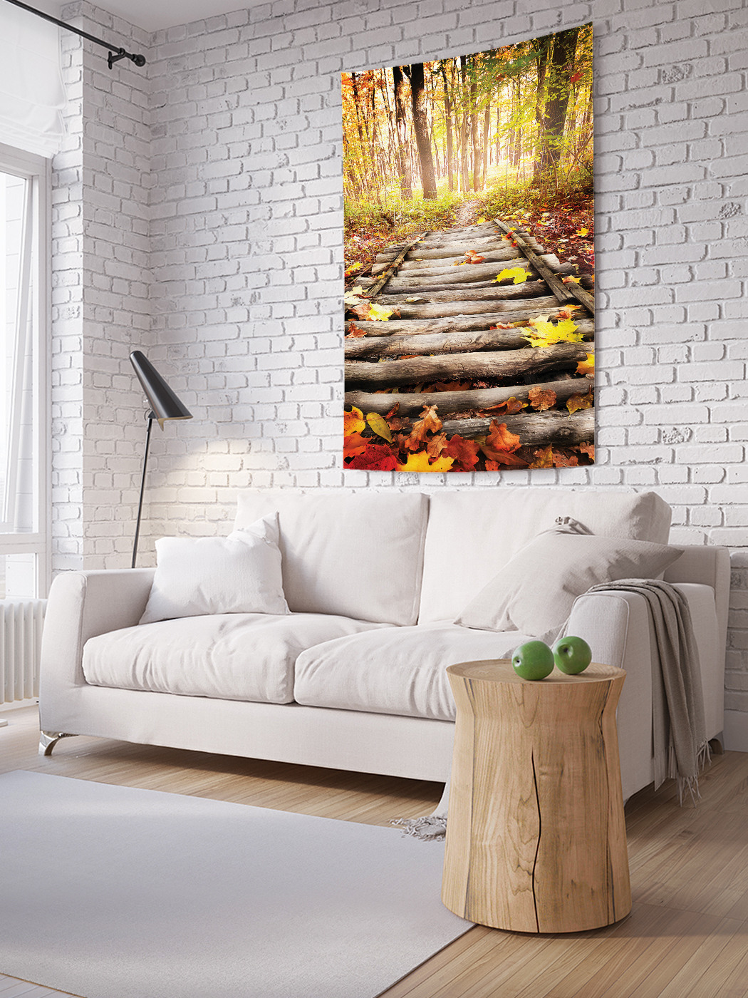 

Вертикальное фотопанно на стену JoyArty Лесные ступеньки 150x200 см, Лесные ступеньки