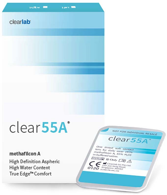 Купить Контактные линзы Clearlab Clear 55A 6 линз R.8.7 +1.25