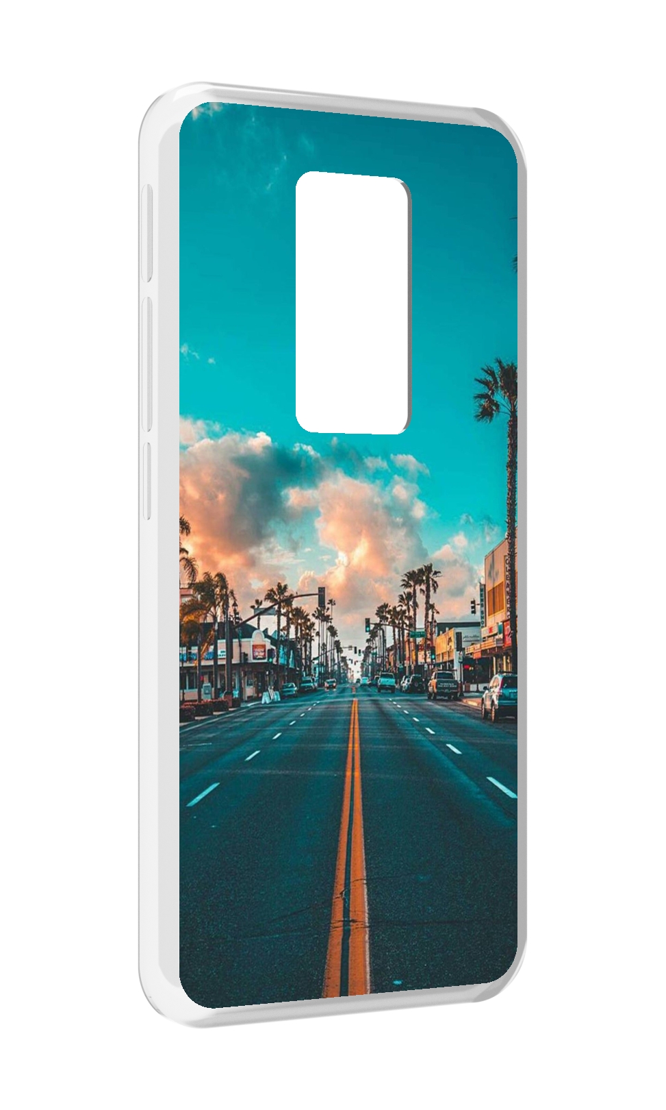 

Чехол MyPads дорога-в-лос-анджелес для Motorola Defy 2021, Прозрачный, Tocco