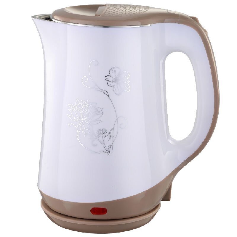 Чайник электрический Добрыня DO-1244 1.8 л белый, коричневый фен starwind sht4417 1 600 вт коричневый белый