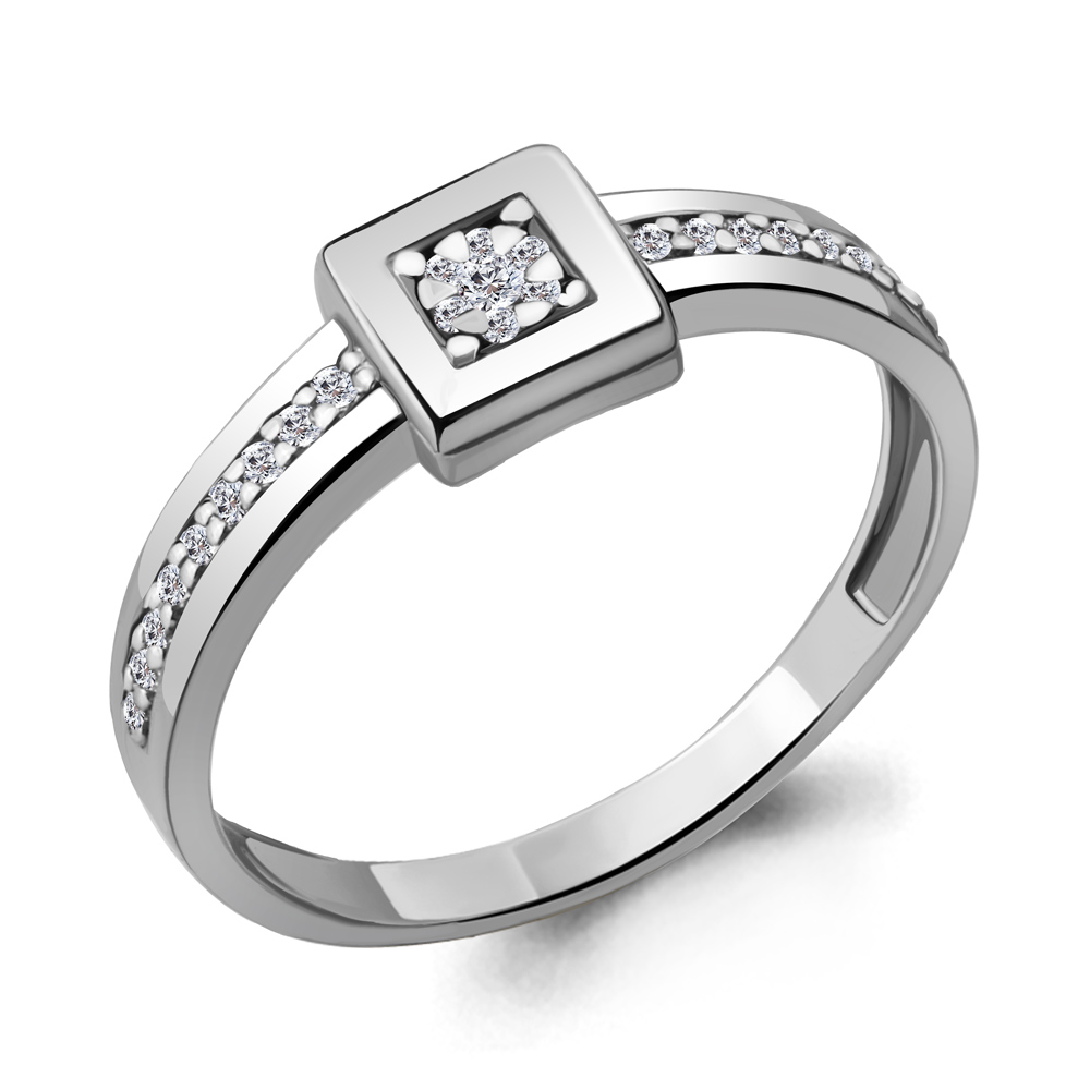 

Кольцо из белого золота с бриллиантом р.  Aquamarine 962777А_585_бз, 962777А_585_бз