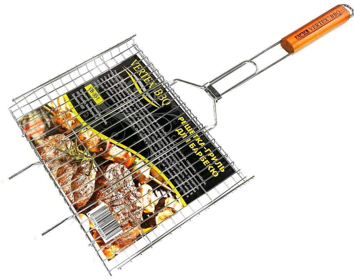 фото Решетка-гриль для барбекю vertex bbq vb-351 34x26 см