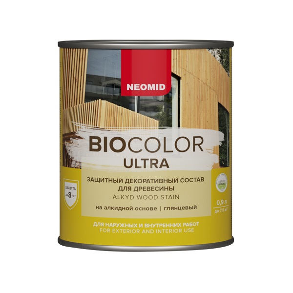 Пропитка для древесины Neomid Bio Color Ultra сосна, 900 мл