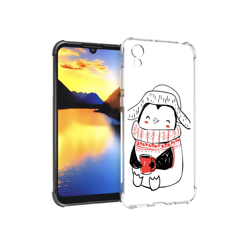 

Чехол MyPads Tocco для Huawei Y5 Милый пингвин, Прозрачный, Tocco
