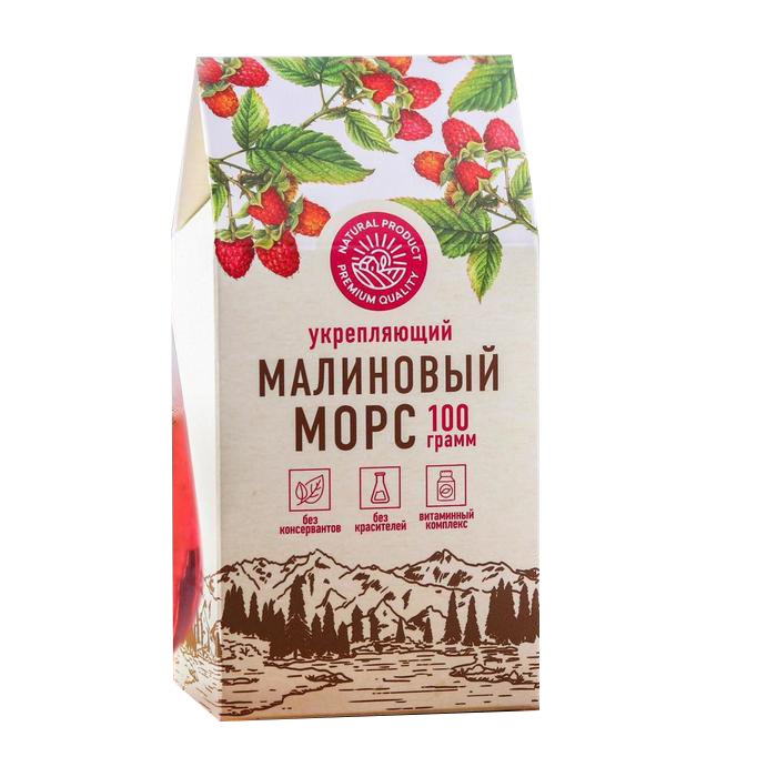 

Морс Укрепляющий гранулированный, вкус: малина,100 г БЕЗ ГМО