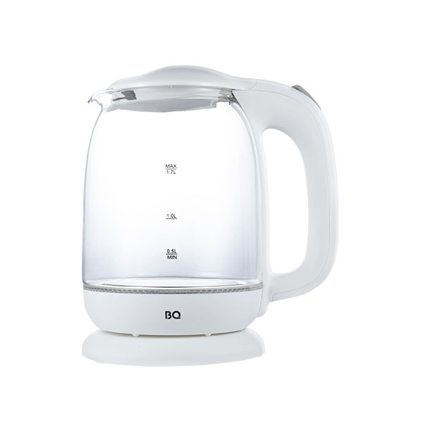 Чайник электрический BQ KT1830G 1.7 л прозрачный, белый как вязать на спицах идеальный самоучитель для абсолютного новичка баррет т