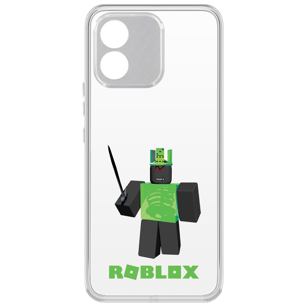 Чехол-накладка Krutoff Clear Case Roblox-1x1x1x1x1 для Honor X5 600015206699 прозрачный