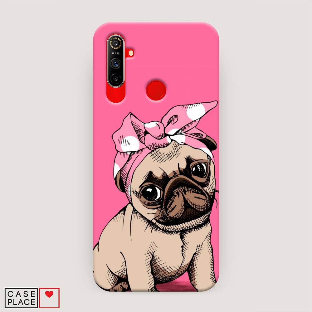 

Пластиковый чехол "Dog Pin-Up" на Realme C3, 253020-1