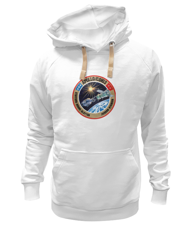 

Худи мужское Printio Союз-аполлон белое 3XL, Белый, Союз-аполлон
