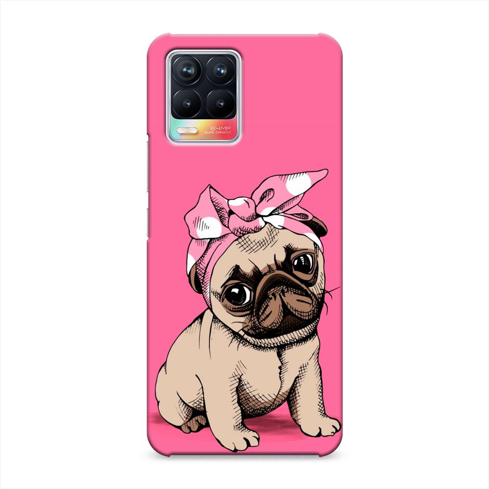 

Пластиковый чехол "Dog Pin-Up" на Realme 8, 255420-1