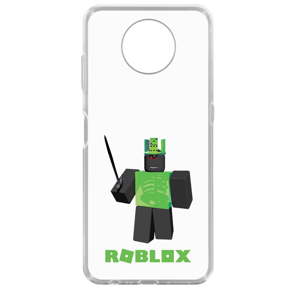 

Чехол-накладка Krutoff Clear Case Roblox-1x1x1x1x1 для Nokia G10, Прозрачный