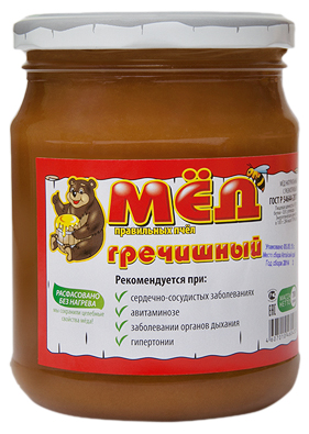 

Мед Мед правильных пчел гречишный 1 кг