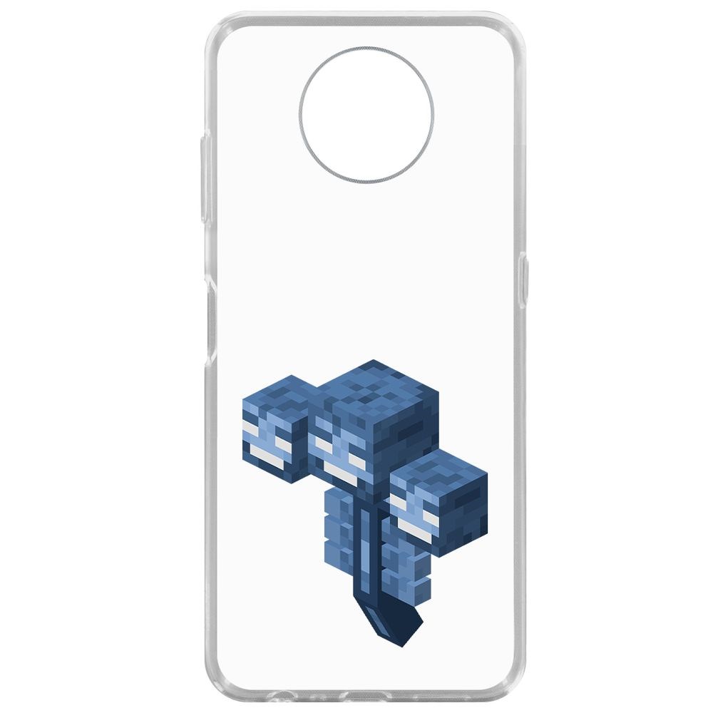 Чехол-накладка Krutoff Clear Case Minecraft-Иссушитель для Nokia G10 600015206632 прозрачный