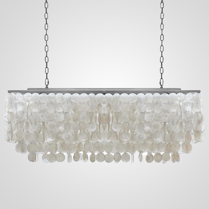 

Люстра ImperiumLoft rectangle Shell Chandelier 2 cascades