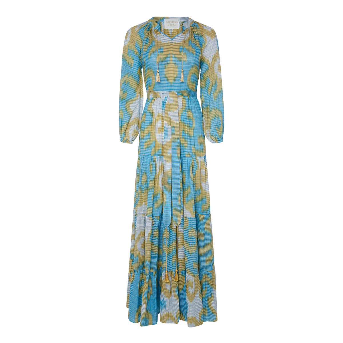 

Платье женское Saffron & Rose 20972 голубое S/M, Голубой, 20972