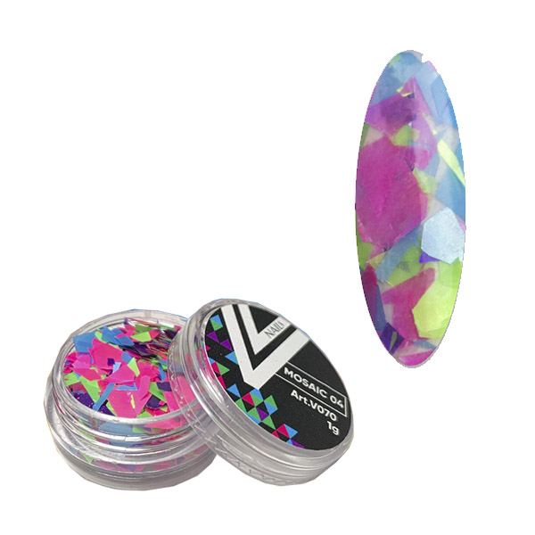 

Дизайн для ногтей Vogue Nails Mosaic 04 арт. V070, Разноцветный